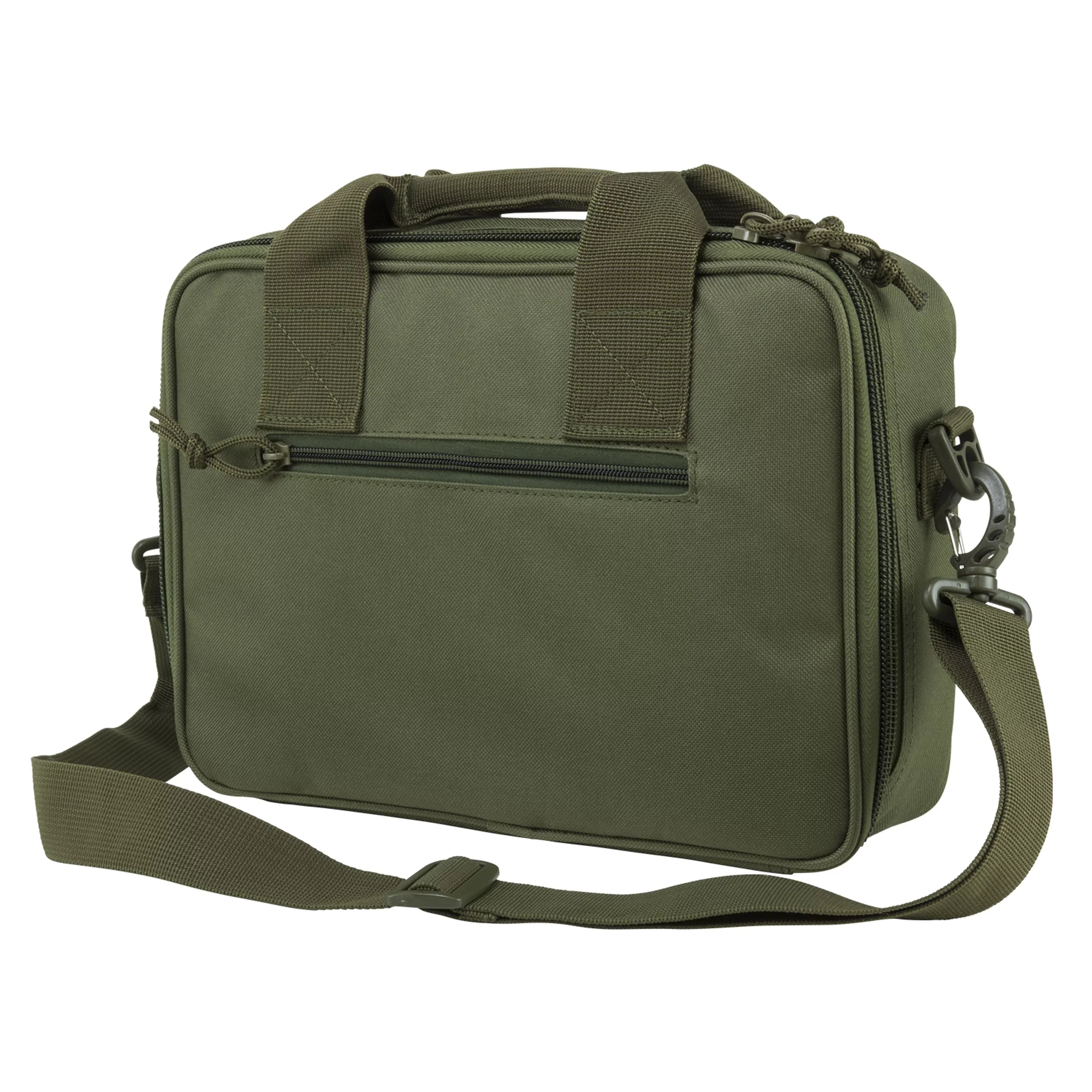 NCSizetar CPDX2971G Double Pistol Range Bag Green
