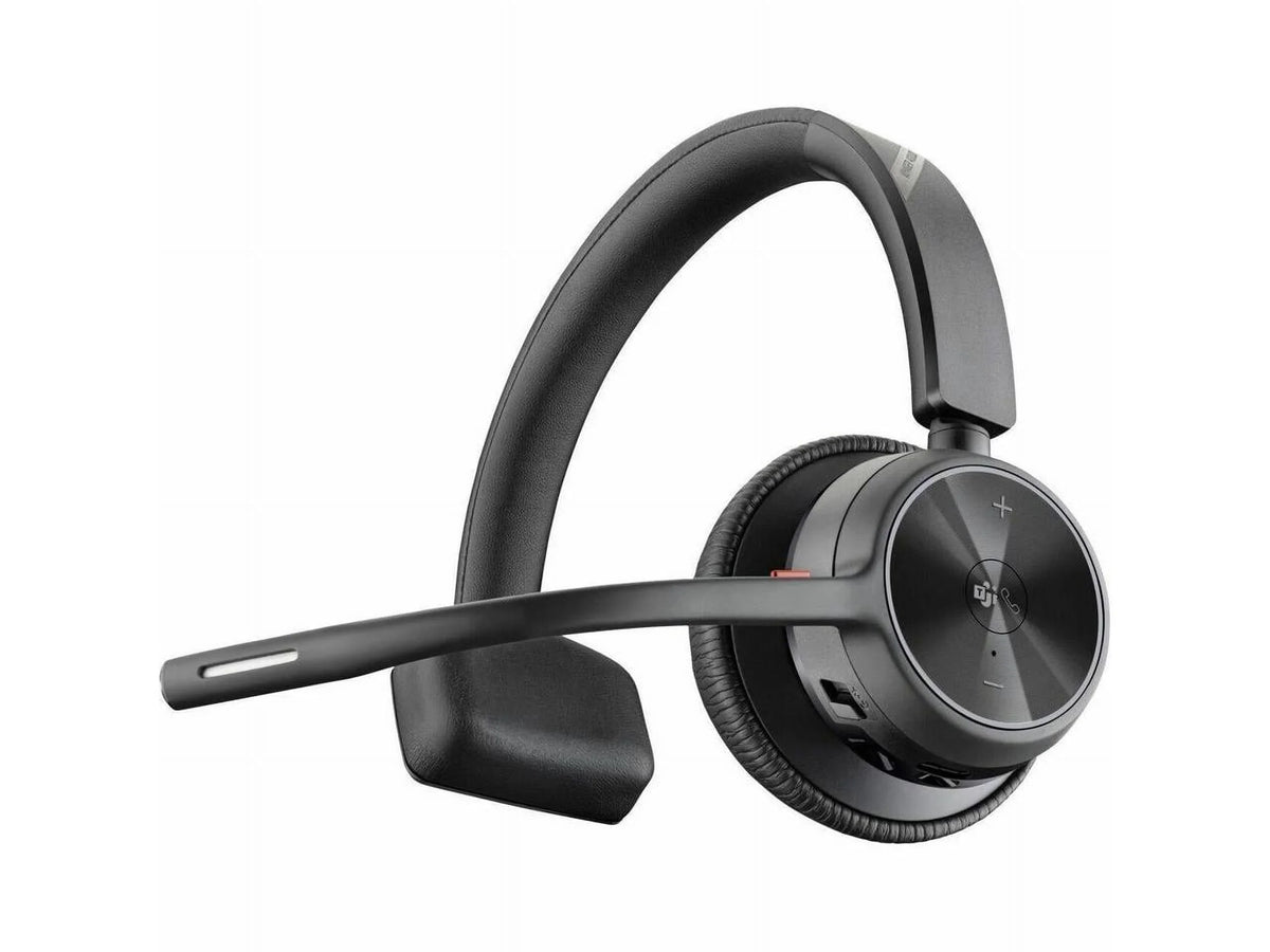 Poly Voyager 4310 Microsoft Teams Certified USizeB-A Headset +BT700 dongle - Google Assistant, Sizeiri - Mono - USizeB Type A - Wireless - Bluetooth - 164 ft - 20 Hz - 20 kHz - Over-the-head, On-ear - Monau...