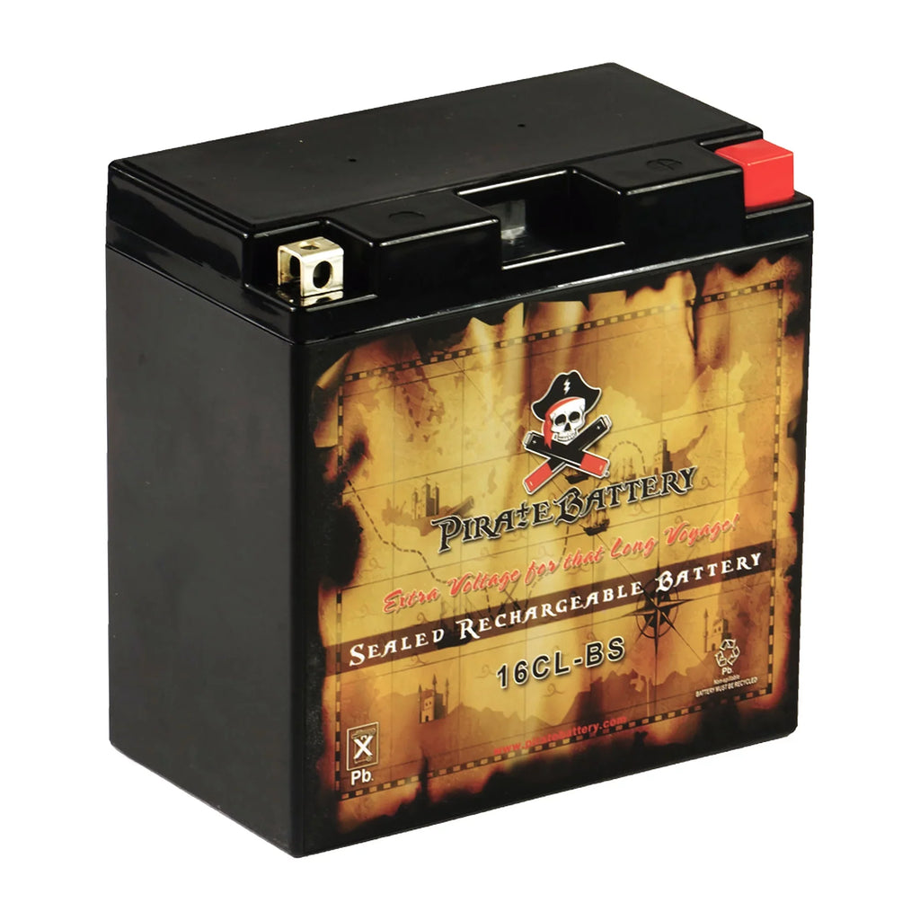 Pirate Battery Yb16cl-bs Pwc Battery for Kawasaki (jet Sizeki) Jh750 B1-b3 Year (93-95)
