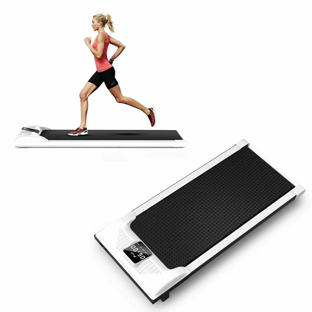 Loyalheartdy Portable LED Electric Treadmill 0.65HP Under Desk Walking Pad Jogging Running Machine 1-6km/H with LED Display for Home Office