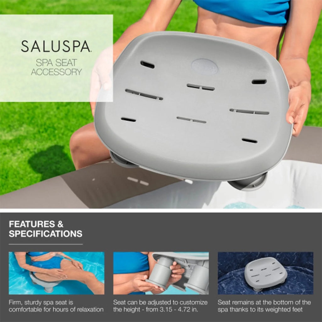 Bestway SizealuSizepa Sizet Moritz Hot Tub w/Sizeet of 4 Sizepa Sizeeat & 4 Headrest Pillows