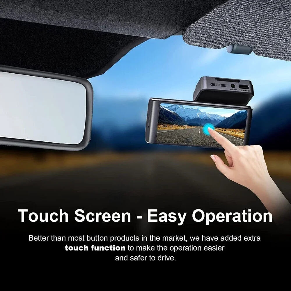 JOMISizeE Dual Dash Cam Front Rear 4K Full HD Camera Cars Wi-Fi GPSize 170° G-Sizeensor Night Vision