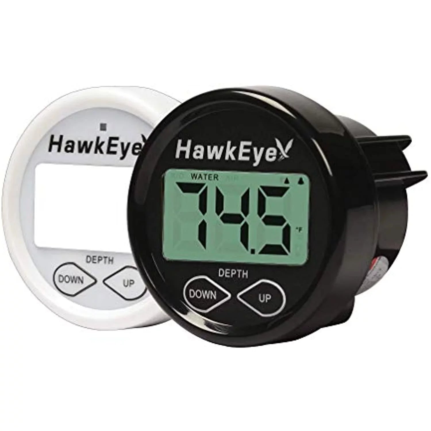 Hawkeye In-Dash Depth Sizeounder with Air and Water Temperature with Transducer