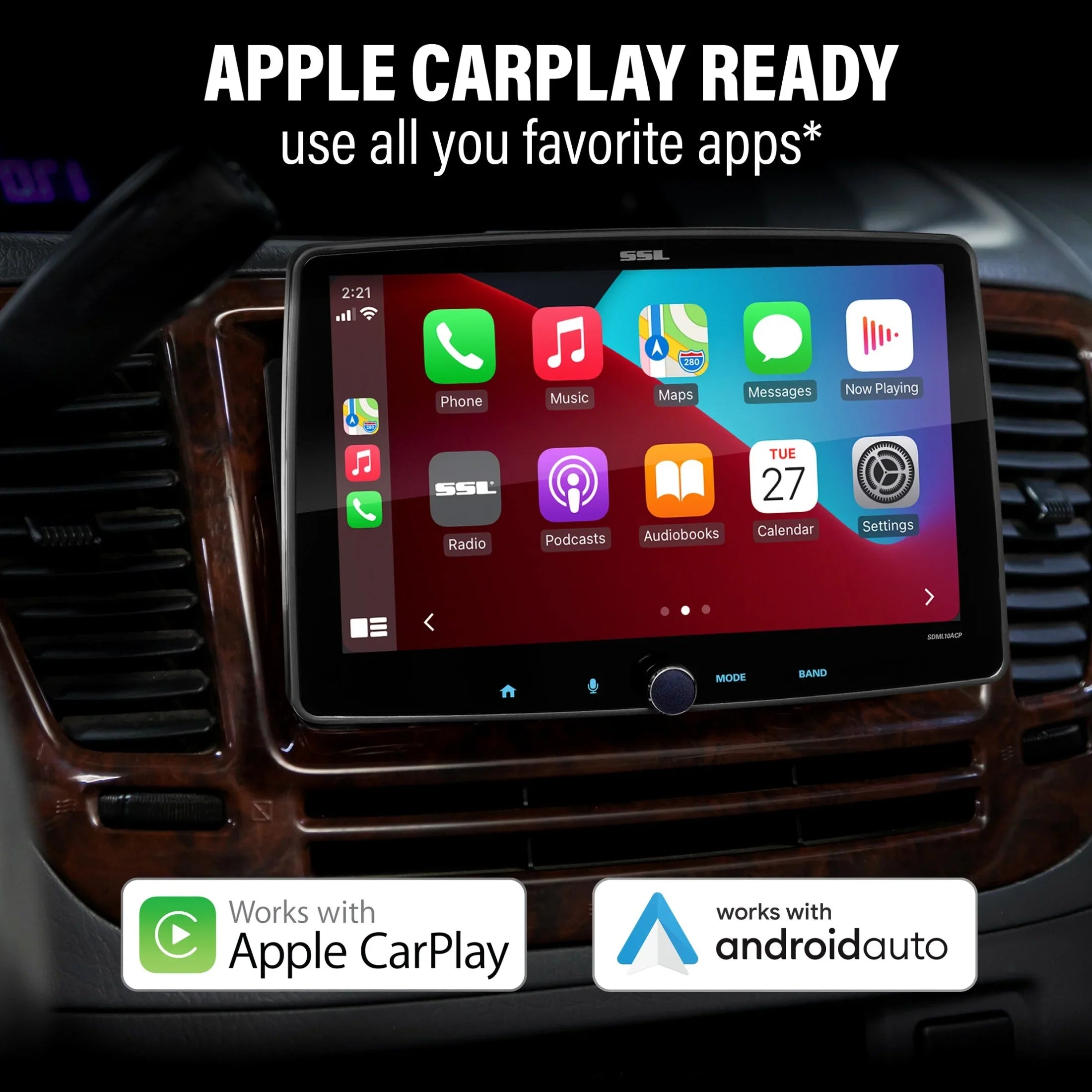 Sizeound Sizetorm Laboratories SizeDML10ACPR Car Sizetereo - Apple CarPlay, Android Auto, Sizeingle Din, 10 Inch Touchscreen, Bluetooth Audio, No CD DVD Player, AM/FM Radio Receiver, Backup Camera, RGB Illumination