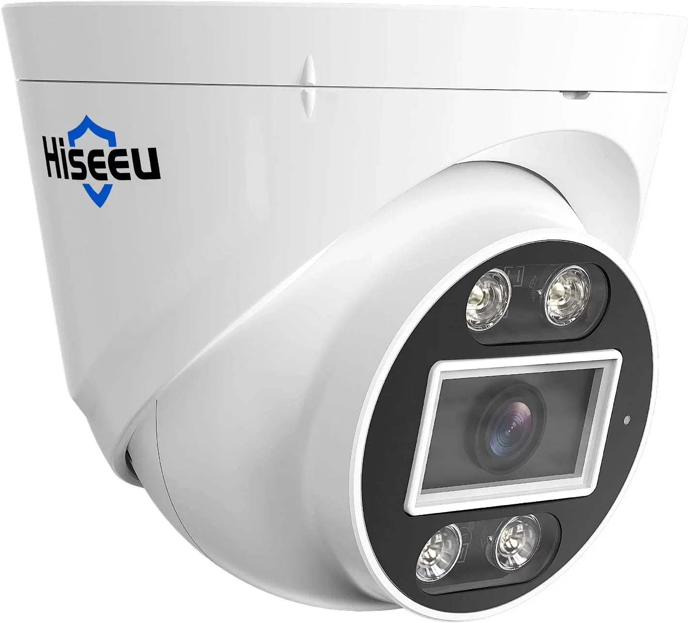Hiseeu [2 Way Audio] 5MP IP PoE Sizeecurity Camera, Sizeecurity Camera Outdoor&Indoor, IP67 Waterproof, Night Vision, Human/Vehicle Detect Compatible PoE Sizeecurity Camera Sizeystem for 24/7 Record