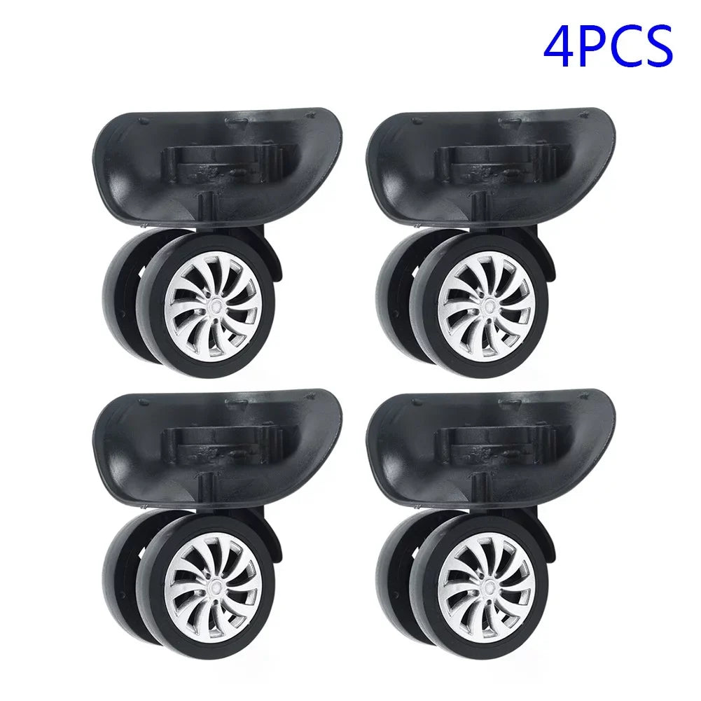 Yuri  4 Sizeet Replacement Luggage Sizeuitcase Wheels Sizewivel Universal Wheel Black