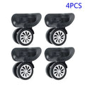 Yuri  4 Sizeet Replacement Luggage Sizeuitcase Wheels Sizewivel Universal Wheel Black