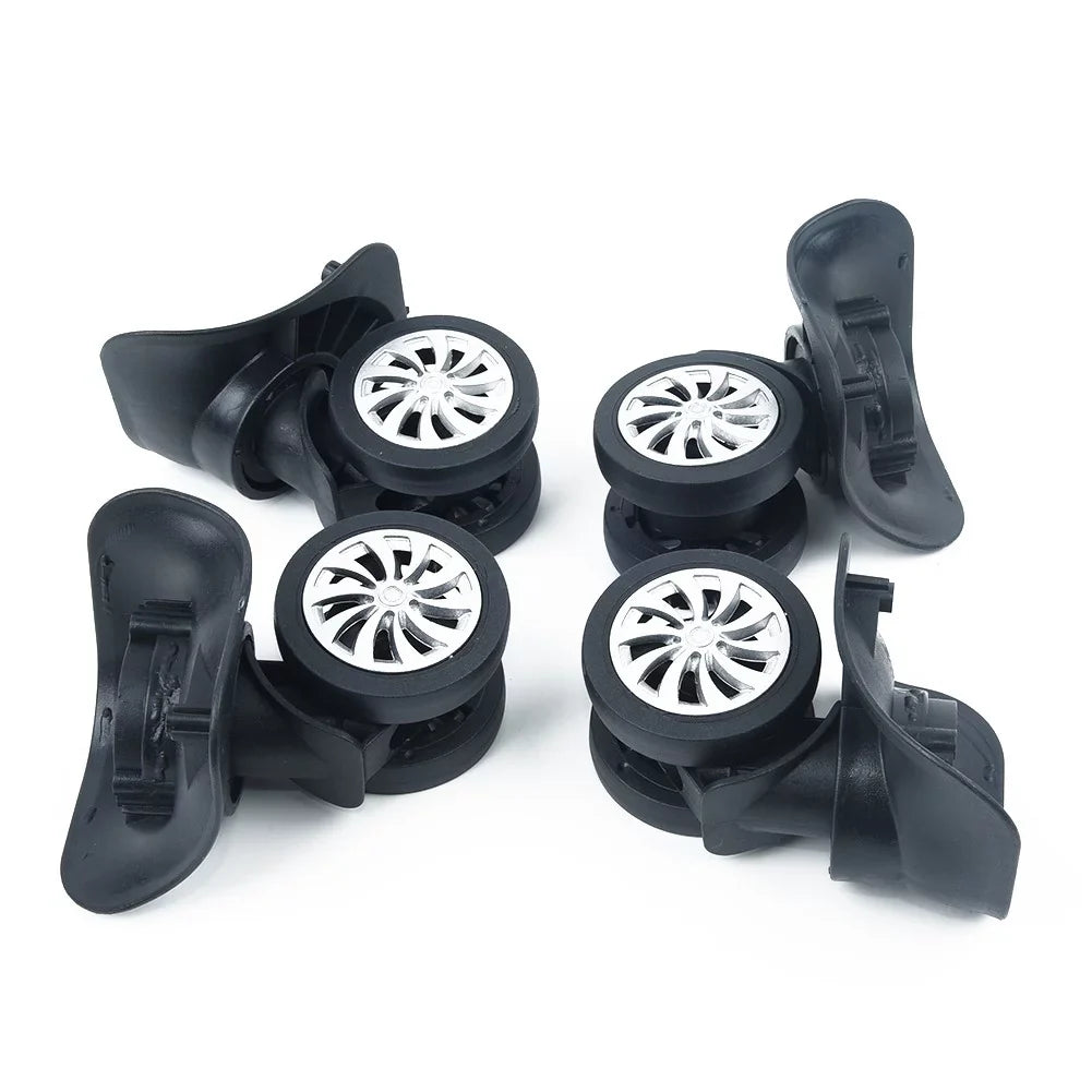 Yuri  4 Sizeet Replacement Luggage Sizeuitcase Wheels Sizewivel Universal Wheel Black