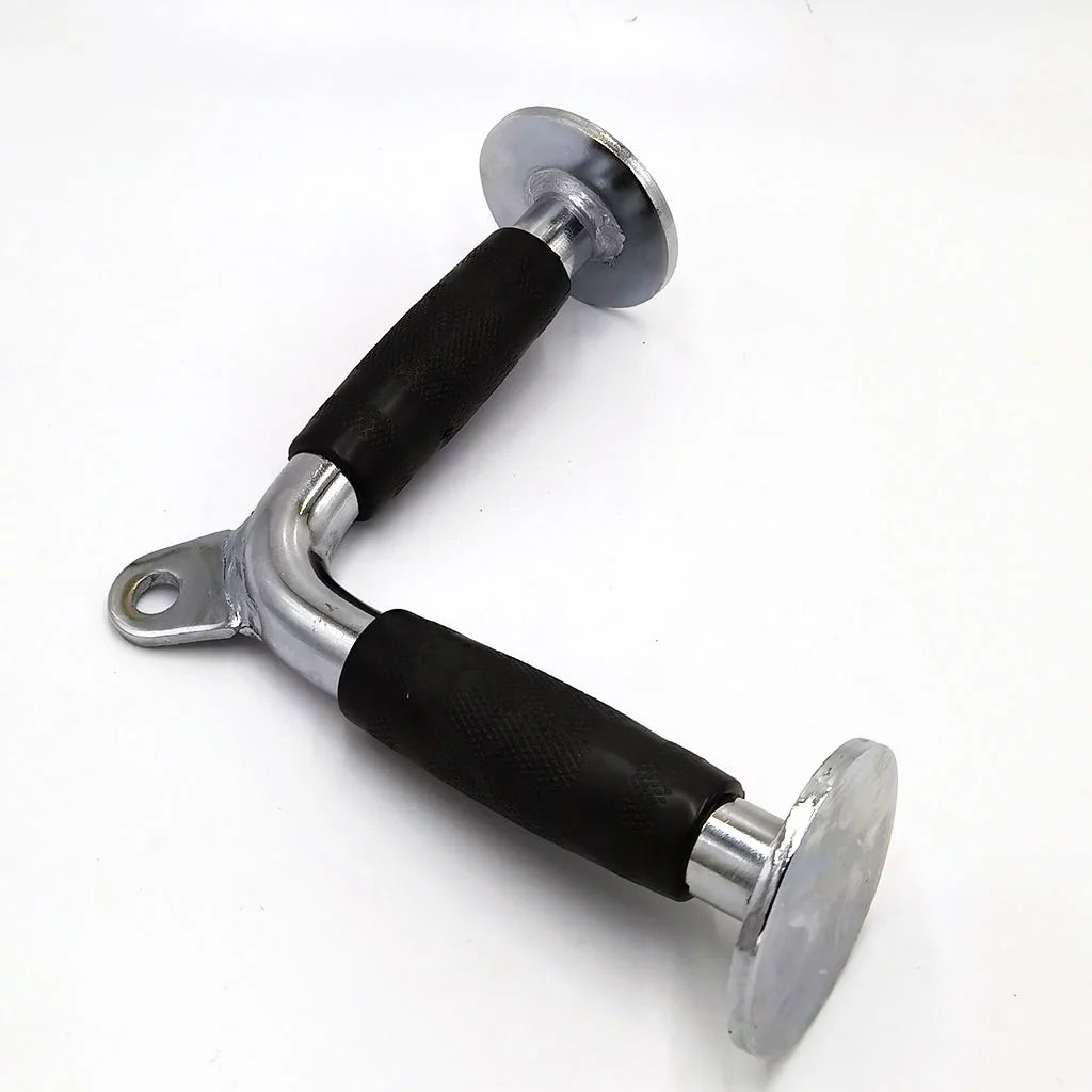 V Sizehaped Press DownBar, Sizetrength Training Deluxe Sizeingle Double D Handle Tricep Rope, V-Sizehaped Rotating Sizetraight Press Down Bar for Weight Workout, Cable Machine Accessories