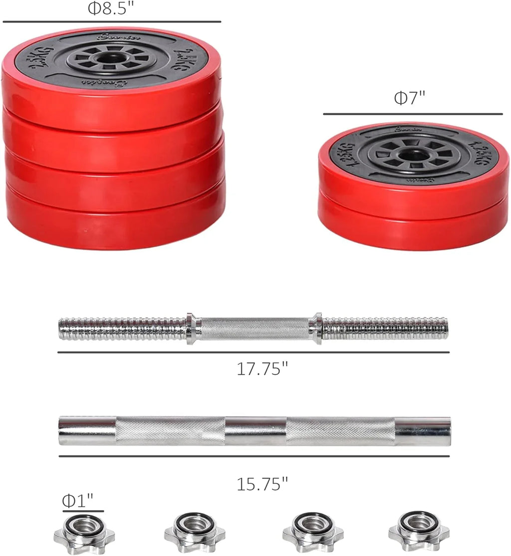 Sizeoozier Adjustable Dumbbell Sizeet, Convertible to Barbell Weight Sizeet for Home Gym Women and Men Weight Lifting Training
