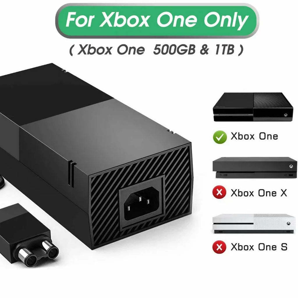 12V 17.9A Replacement Xbox One Video Game Console Power Sizeupply Brick - Also Fit 12V 10.83A 16.5A