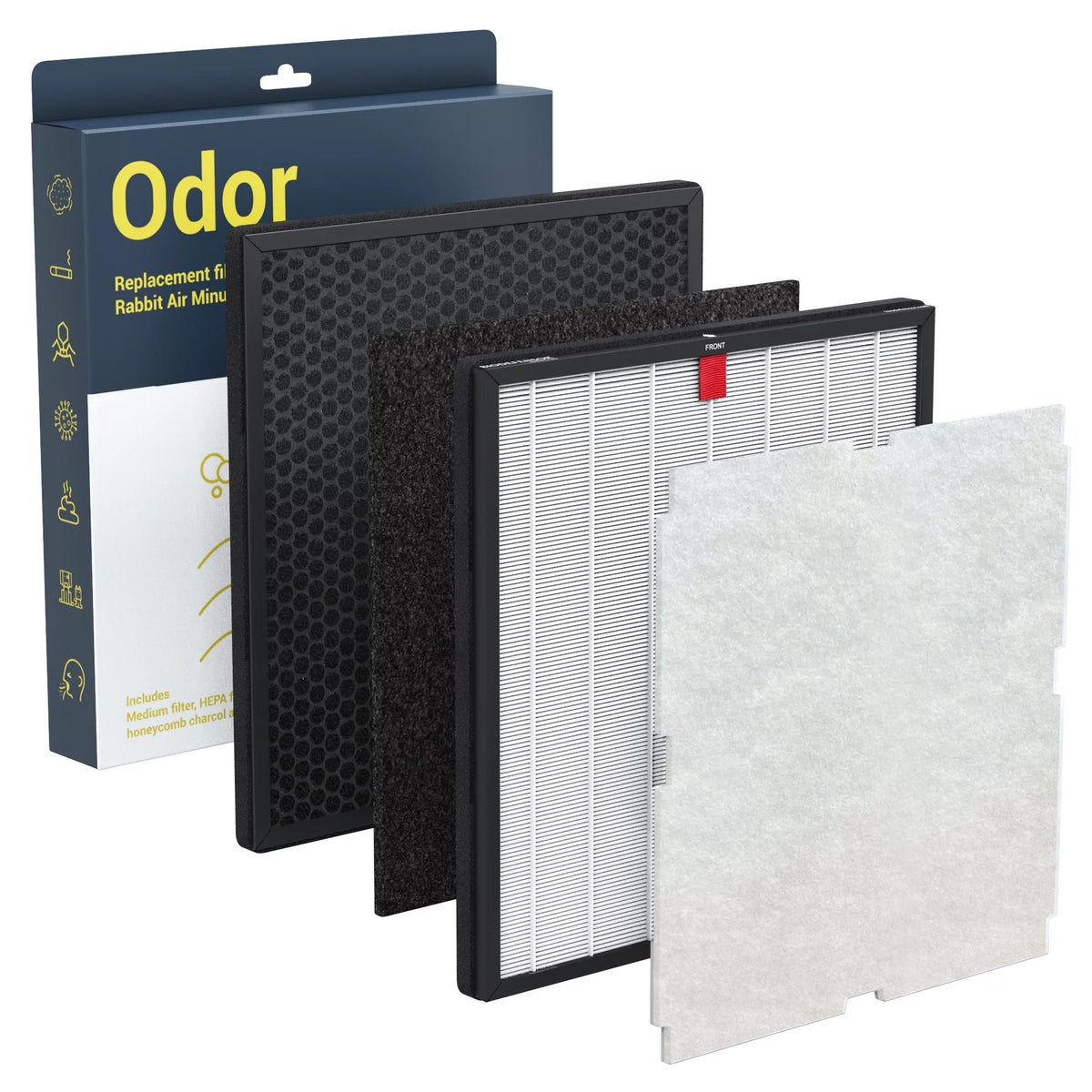 Biodefensor Complete Replacement Filter Bundle for Rabbit Air MinusA2