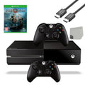 Microsoft Xbox One Original 500GB Gaming Console Black HDMI Cable 2 Controller Included With God Of War Game BOLT AXTION Bundle Like New