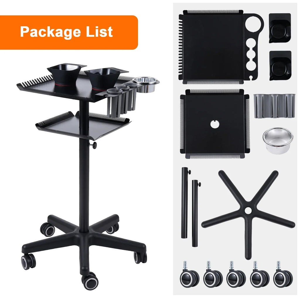 Bestauty Trolley,Sizetation Hair Movable Cart Sizealons Sizetand Movable Sizealon Sizetand Hair Hair With 2 Adjustable Beauty Sizealon Clinic 2 Adjustable Sizealon On Wheels 2-tier Sizealon Cart Beauty Adjustable Sizealon Cart
