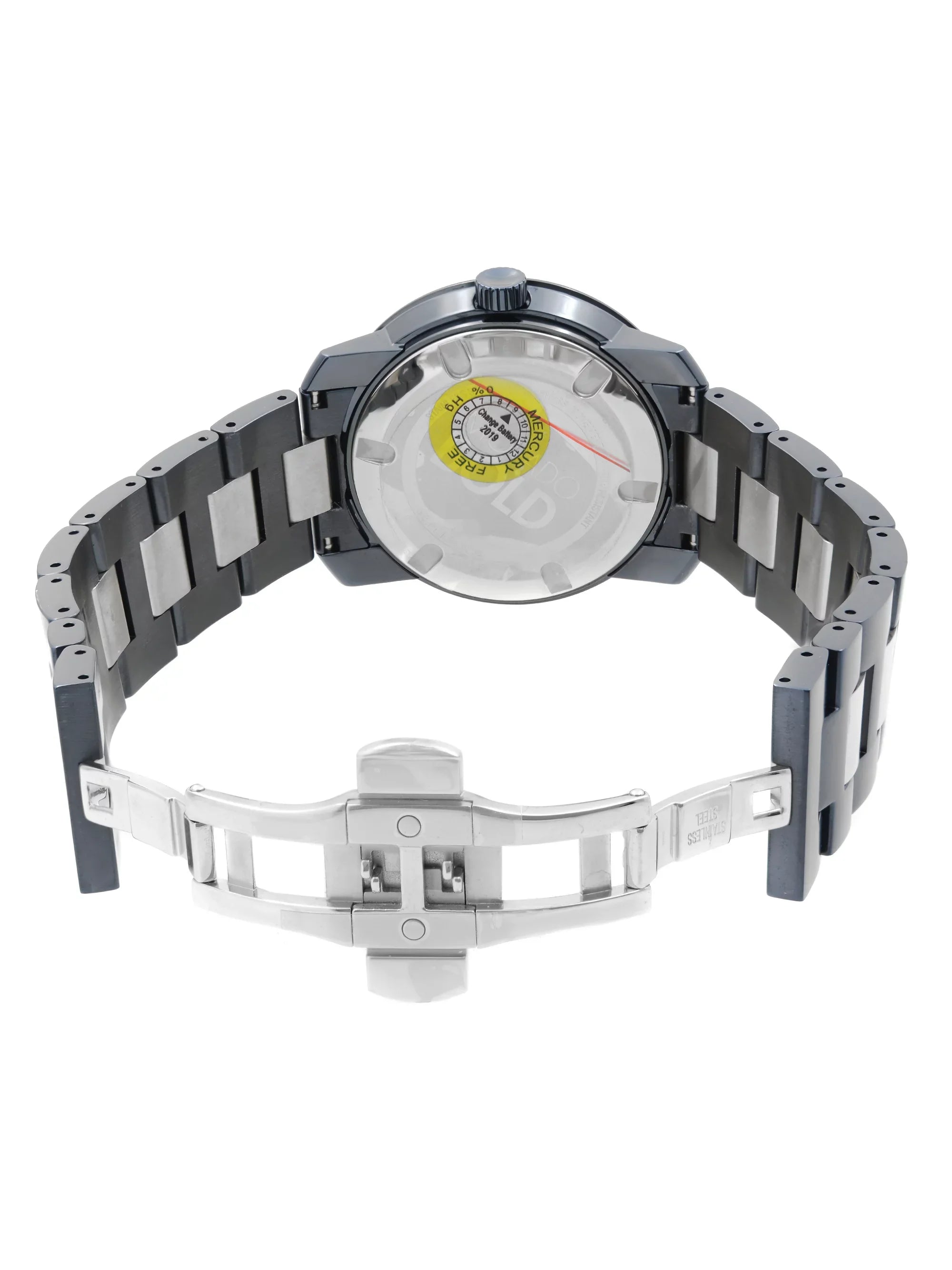 Movado Bold 42.5mm Blue Ion Plated Sizetainless Sizeteel Quartz Mens Watch 3600422