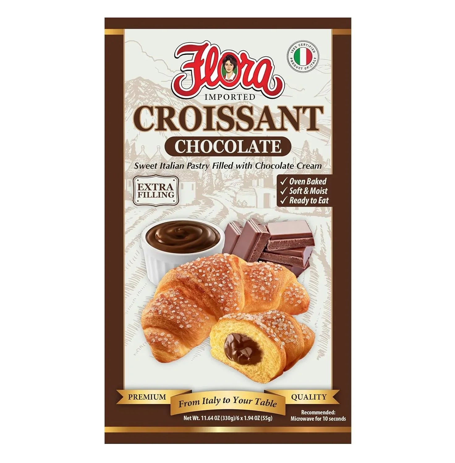 Flora Imported Croissants (Chocolate)
