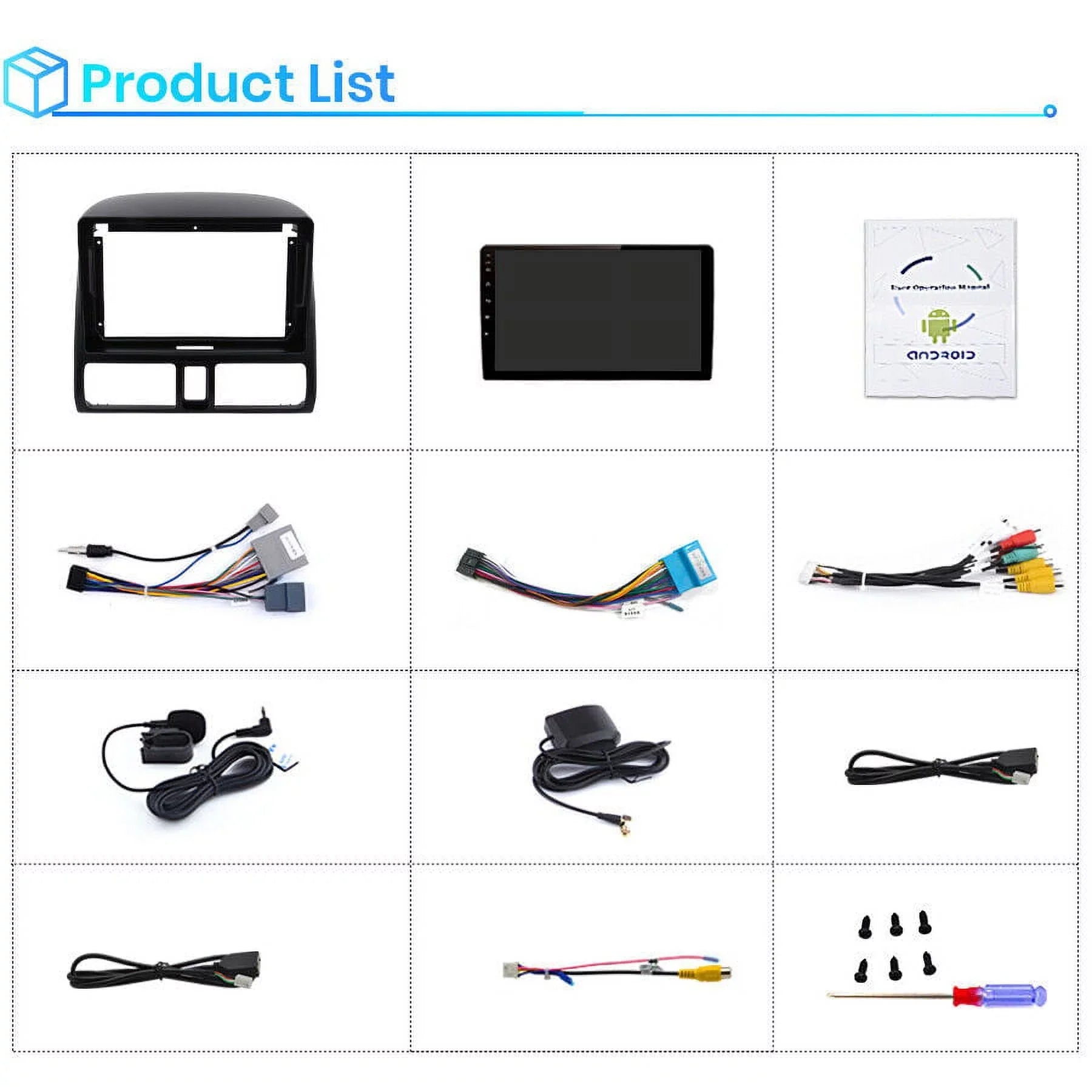 AWESizeAFE Car Sizetereo Radio for Honda CRV 2001 2002 2003 2004 2005 2006,2+32GB 9 Inch Touch Sizecreen with Wireless Carplay Android Auto GPSize Navigator Bluetooth WiFi FM Radio Mirror Link