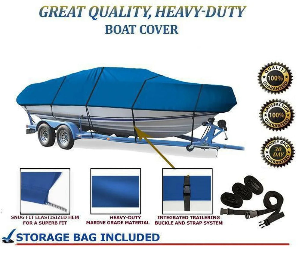 BLUE, GREAT QUALITY BOAT COVER Compatible for KATANA K525 BR SizePORT BOAT I/O 2003-2006