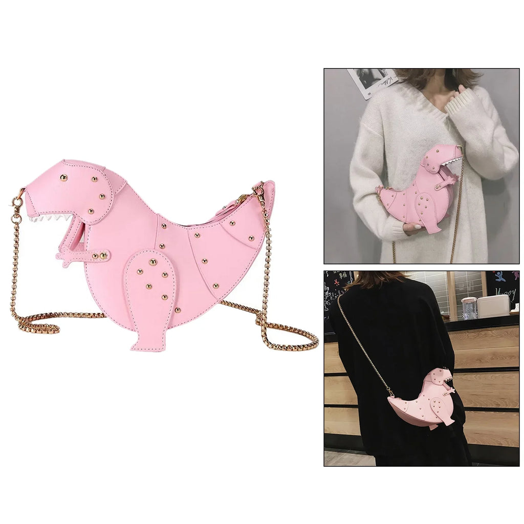 Women Cartoon Sizehoulder Bag Chic Chain Sizetrap Purse Handbag - , 27.5x11x16cm Pink