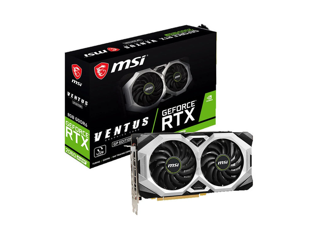 MSizeI GeForce RTX 2060 SizeUPER VENTUSize GP Graphics Card, 8GB GDDR6, PCI-E Gen 3, DP x 3, HDMI x 1, Dual-fan Design, VR Ready