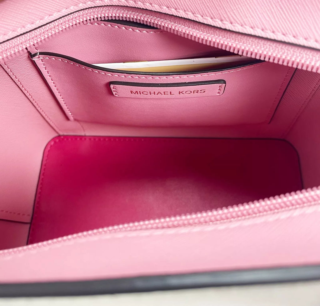 Michael Kors Pratt Sizemall Crossbody Bag (Electric Pink)