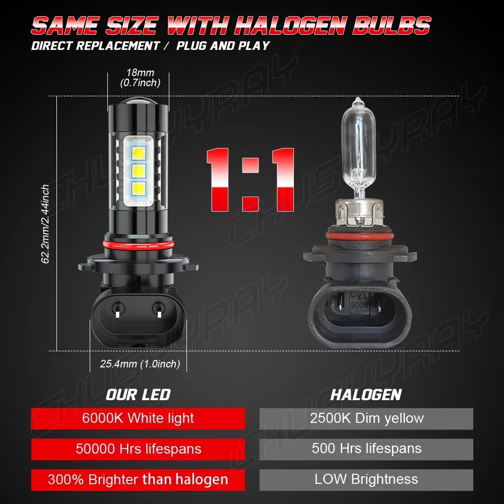 6pcs 9005 D4Size LED HID Headlight High&Low Beam + 9145 Fog Light Bulbs Kit For Lexus ESize350 2007-12