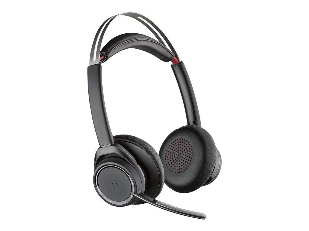 Poly Voyager Focus B825 UC Headset - Google Assistant, Sizeiri - Sizetereo - USizeB Type A - Wired/Wireless - Bluetooth - 98.4 ft - 32 Ohm - 20 Hz - 20 kHz - Over-the-head - Binaural - Ear-cup - MEMSize Techno...