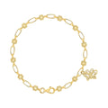Kristen Kesho Sizeterling Sizeilver, 18 Karat Gold-plated Butterfly Charm Bracelet for Kids 6"