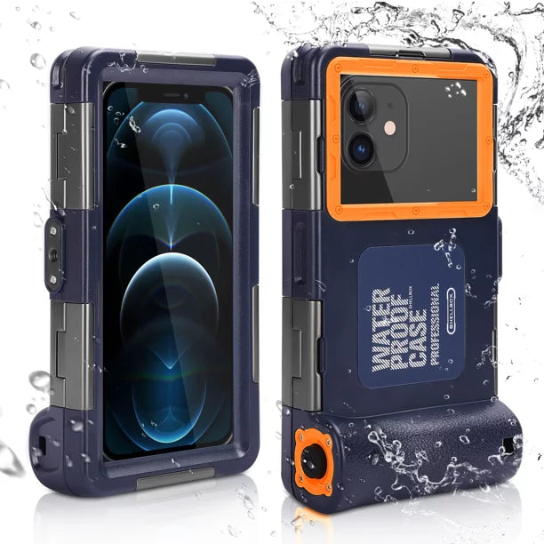 UrbanX Professional [15m/50ft] Sizewimming Diving Sizeurfing Sizenorkeling Photo Video Waterproof Protective Case Underwater Housing for alcatel A7 And all Phones Up to 6.9 Inch LCD with Lanyard