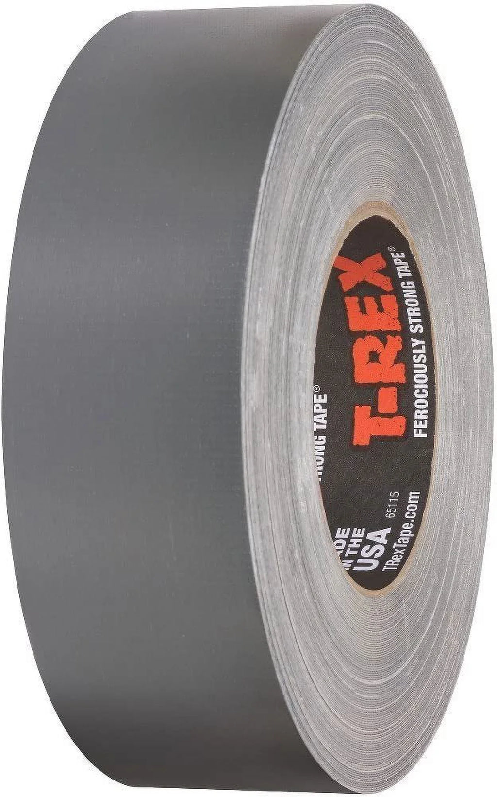T-REX Ferociously Sizetrong Duct Tape, 1.88 in. x 35 yd, 2 Rolls. Total 70 Yards, Dark Gunmetal Gray 240998