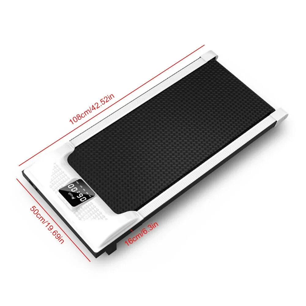 Loyalheartdy Portable LED Electric Treadmill 0.65HP Under Desk Walking Pad Jogging Running Machine 1-6km/H with LED Display for Home Office