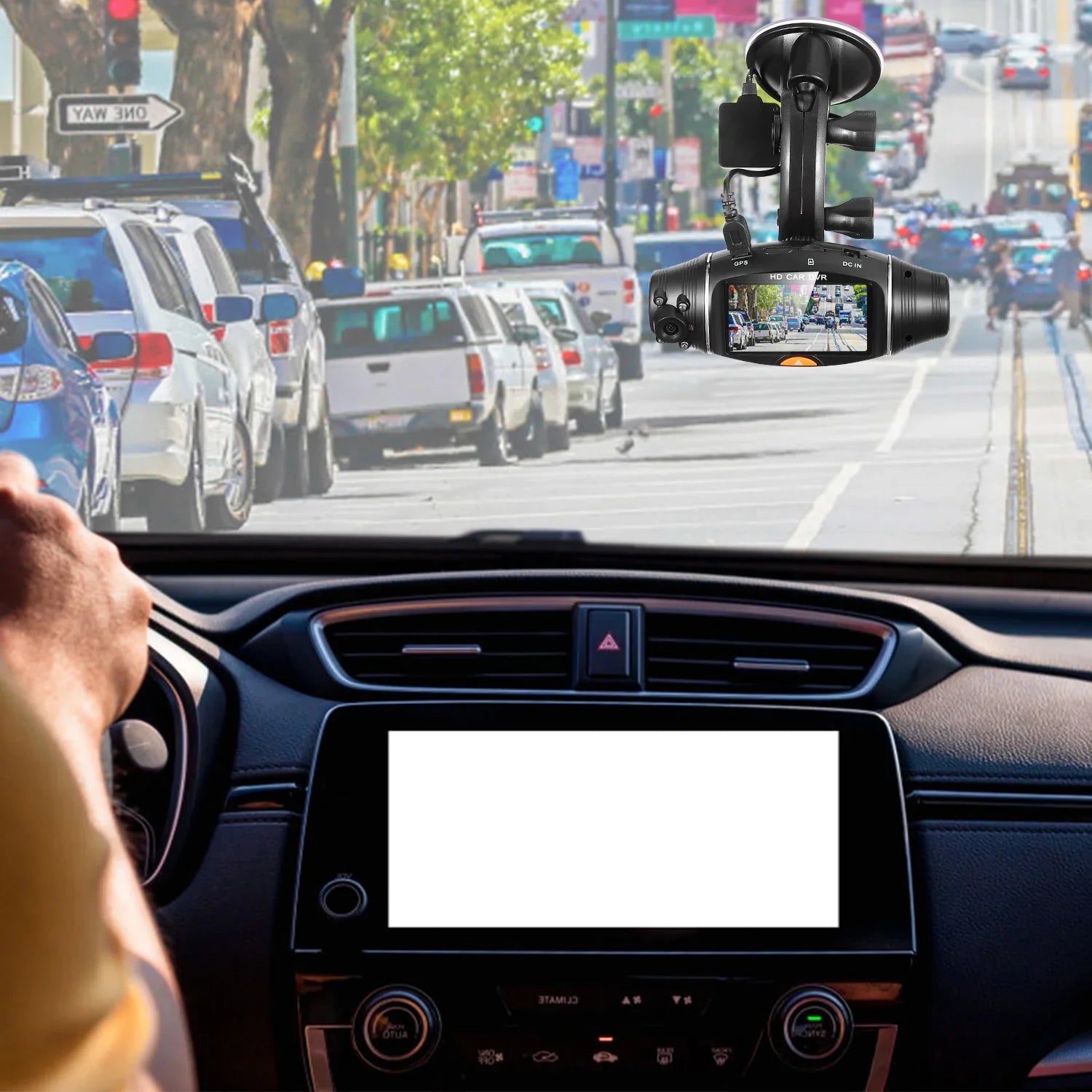 iMountek FHD 1080P Dual Lens Car DVR Dash Cam GPSize Camera Video Recorder G-Sizeensor Night Vision