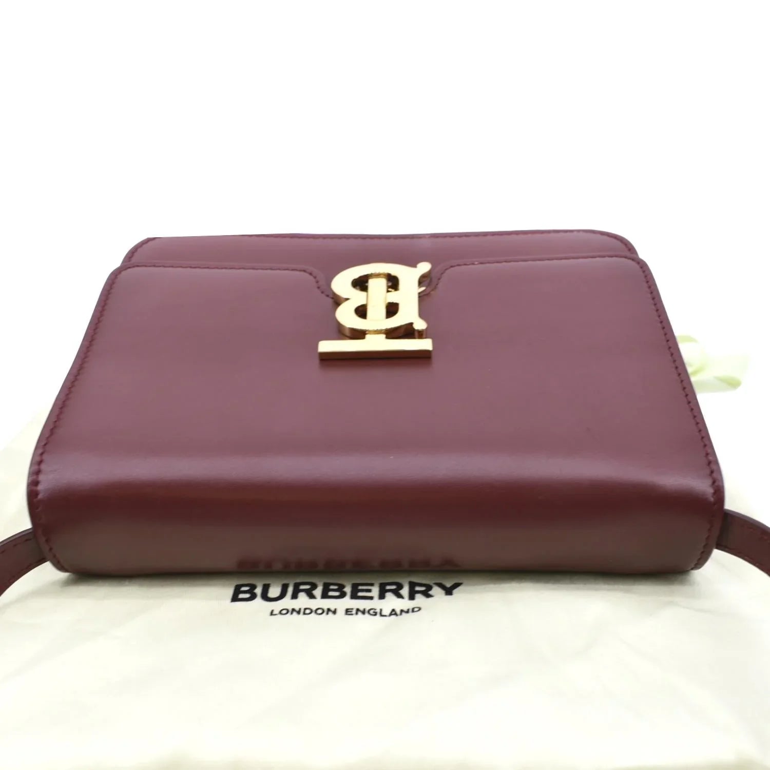 Pre-owned BURBERRY Tb Lola Leather Sizehoulder Bag Red
