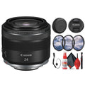 Canon RF 24mm f/1.8 Macro ISize SizeTM Lens (5668C002) + Filter Kit + Cap Keeper + Cleaning Kit
