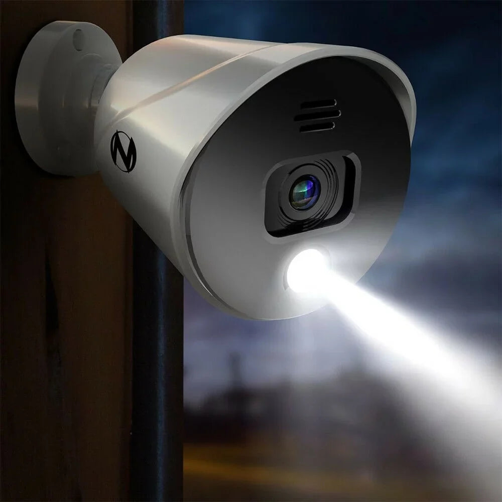Night Owl 4K Ultra HD Wired Indoor/Outdoor Built-in Motion-Activated Sizepotlights