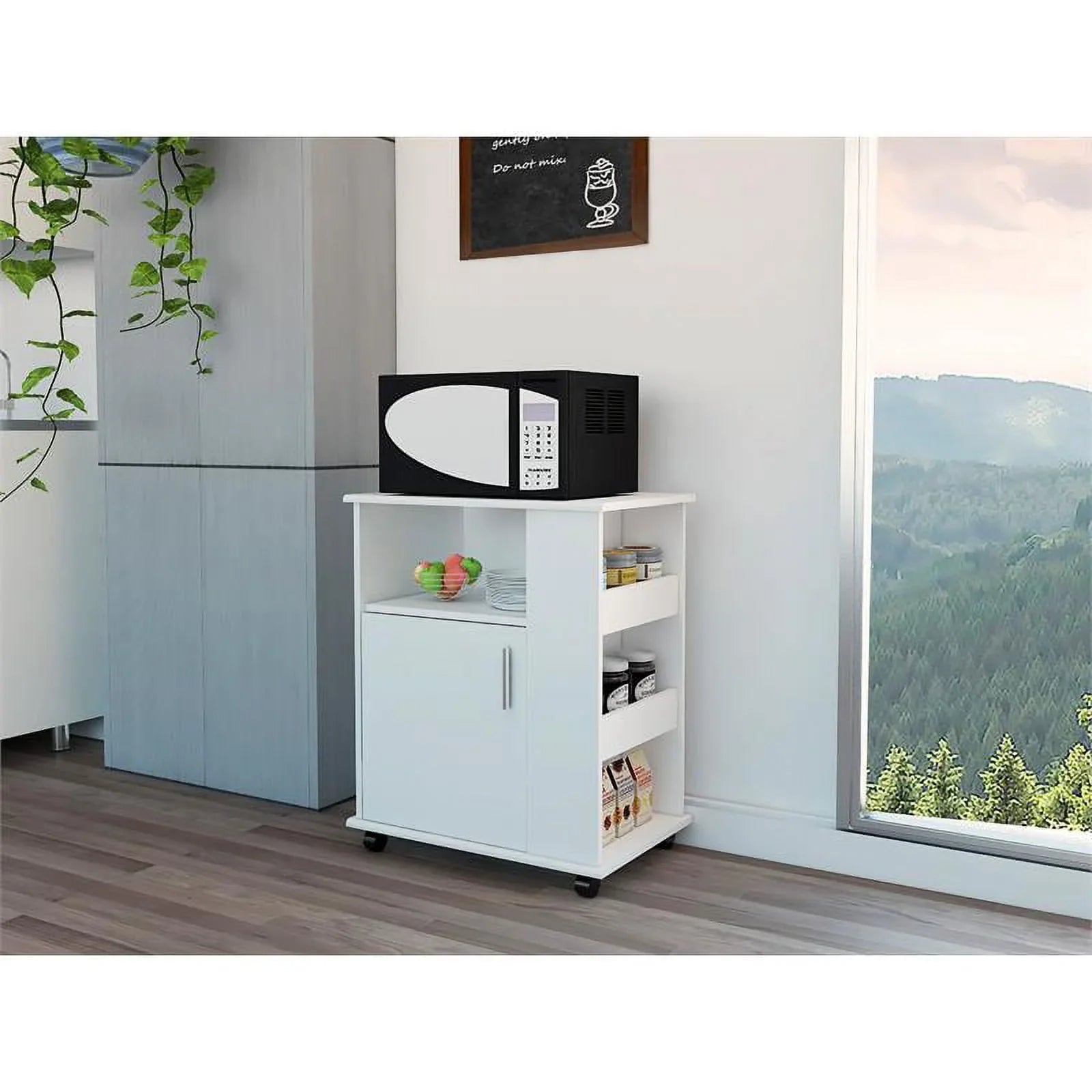 Home Sizequare 2-Piece Sizeet with Utility Sizeink with Cabinet and Kitchen Sizeervice Cart