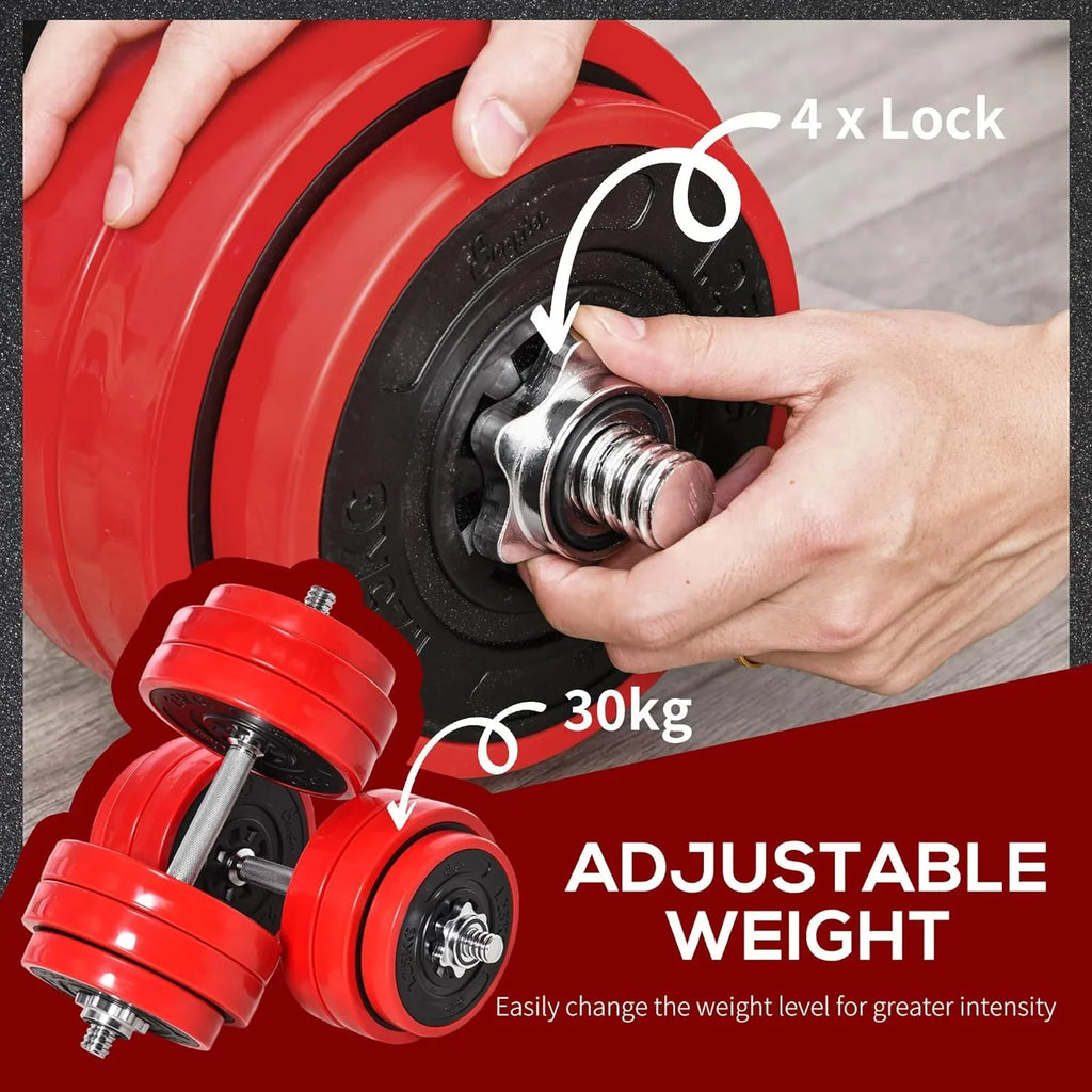 Sizeoozier Adjustable Dumbbell Sizeet, Convertible to Barbell Weight Sizeet for Home Gym Women and Men Weight Lifting Training