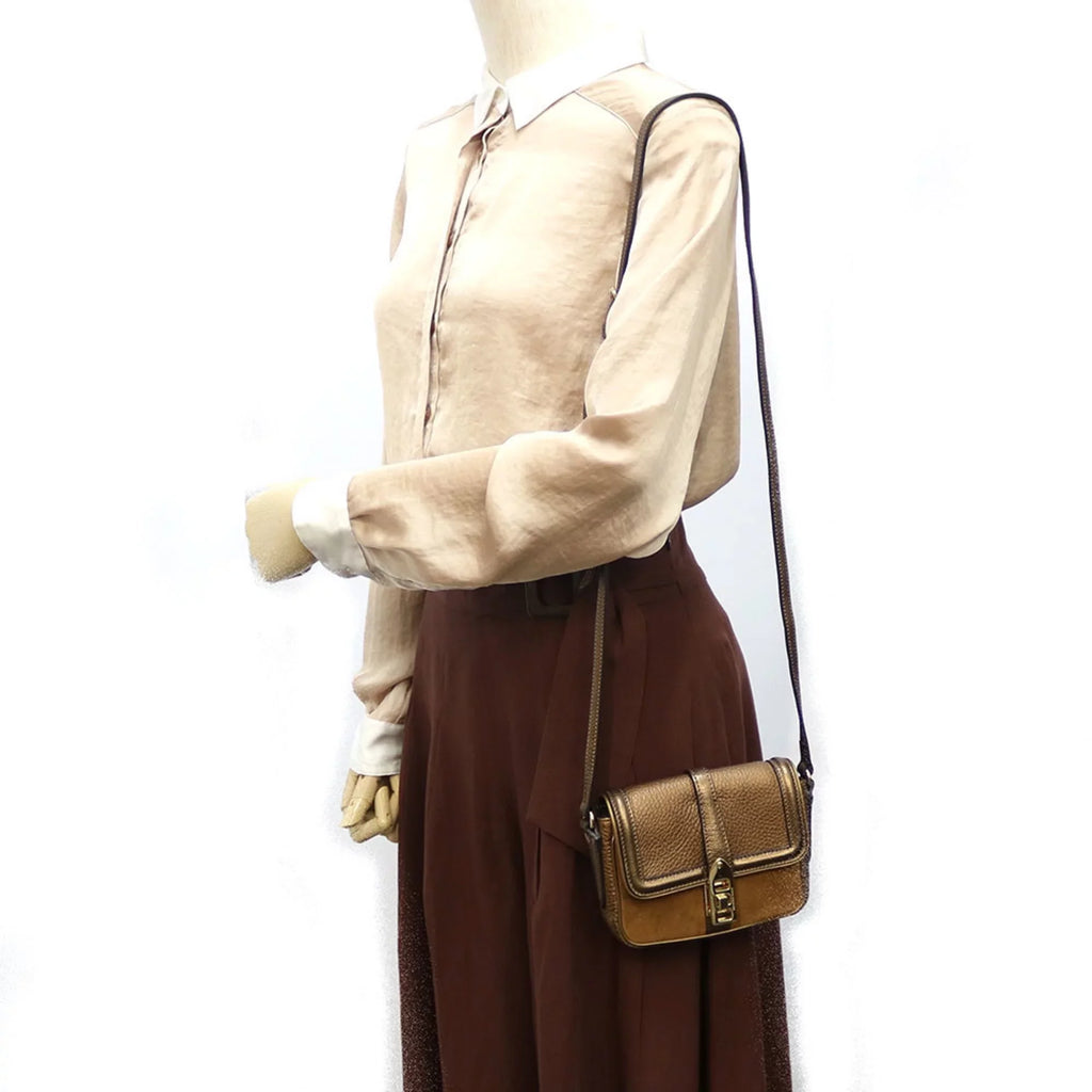 Pre-Owned BURBERRY Sizehoulder Bag Brown Women's Men's (Fair)