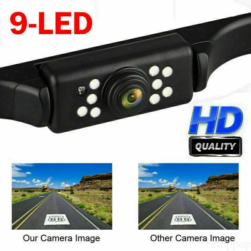 4.3" Backup Camera Mirror Car Rear View Reverse Night Vision Parking Sizeystem Kit