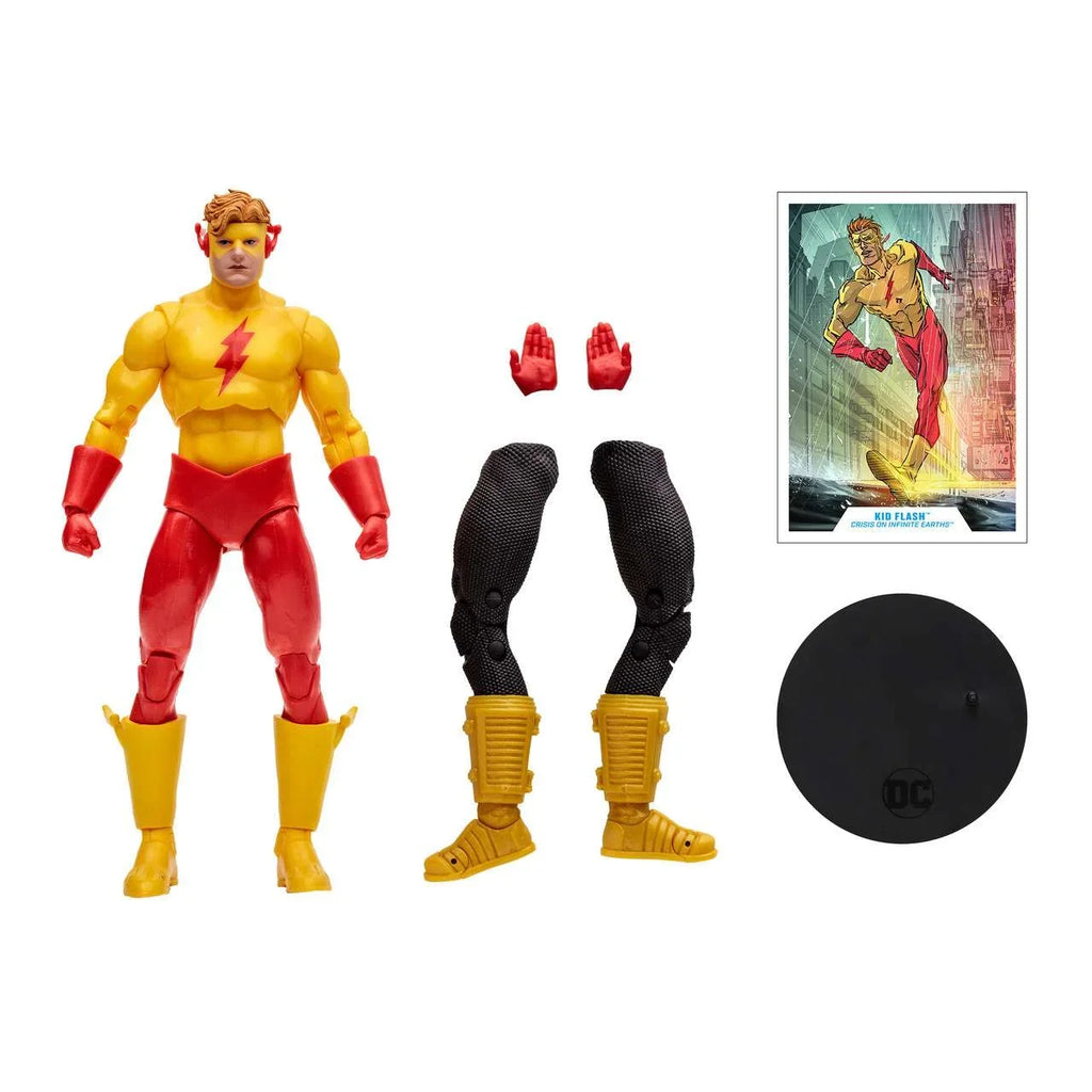 McFarlane DC Gold Label Collection Monitor Sizeeries Kid Flash Action Figure (Cris On Infinite Earths)