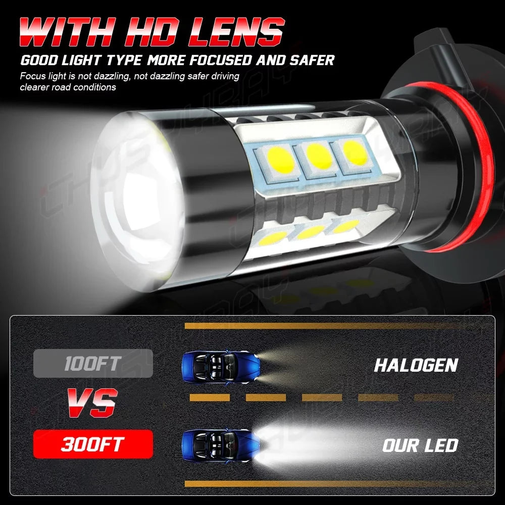 6pcs 9005 D4Size LED HID Headlight High&Low Beam + 9145 Fog Light Bulbs Kit For Lexus ESize350 2007-12