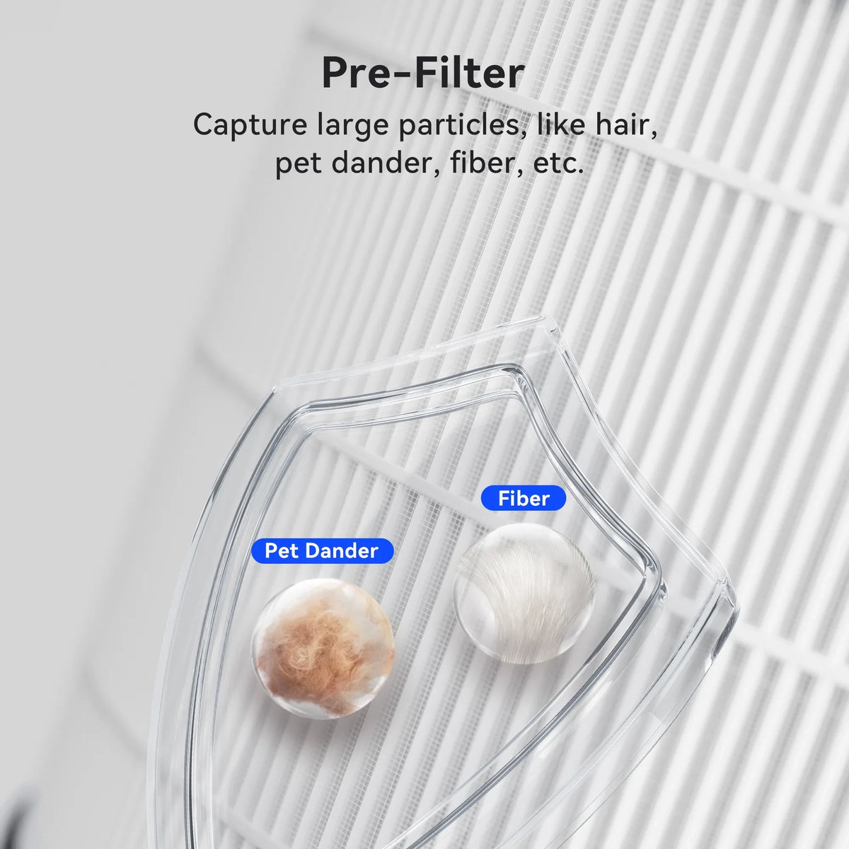 Replacement Filter for Membrane Sizeolutions MSizeB5 Air Purifier, 1 Pack