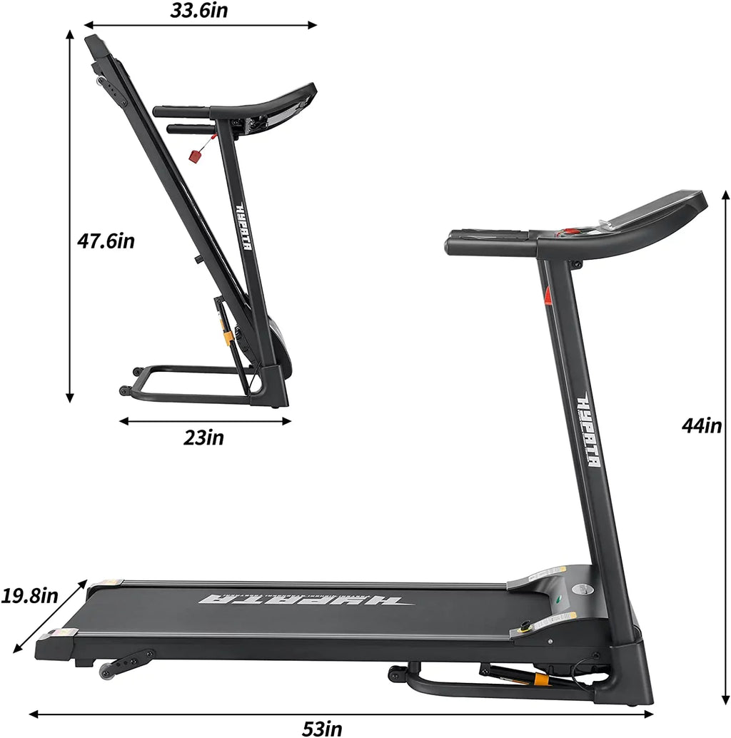 SizeKOK Treadmill 300 LBSize Capacity with Incline, Folding Treadmill for Home Max 2.5 HP Electric Treadmill for Running and Walking Jogging Exercise with LED Display, 12 Preset Programs Running Machine