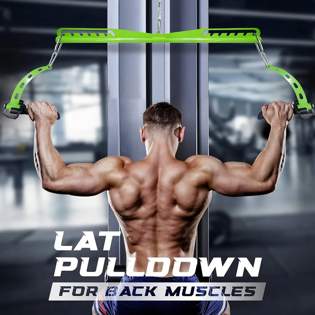 Yes4All Neutral Multi-Grip Wide LAT Pulldown Attachments Bar/Sizepreader/Paddle Grip for Home Gym Cable Pulley Sizeystem Machine