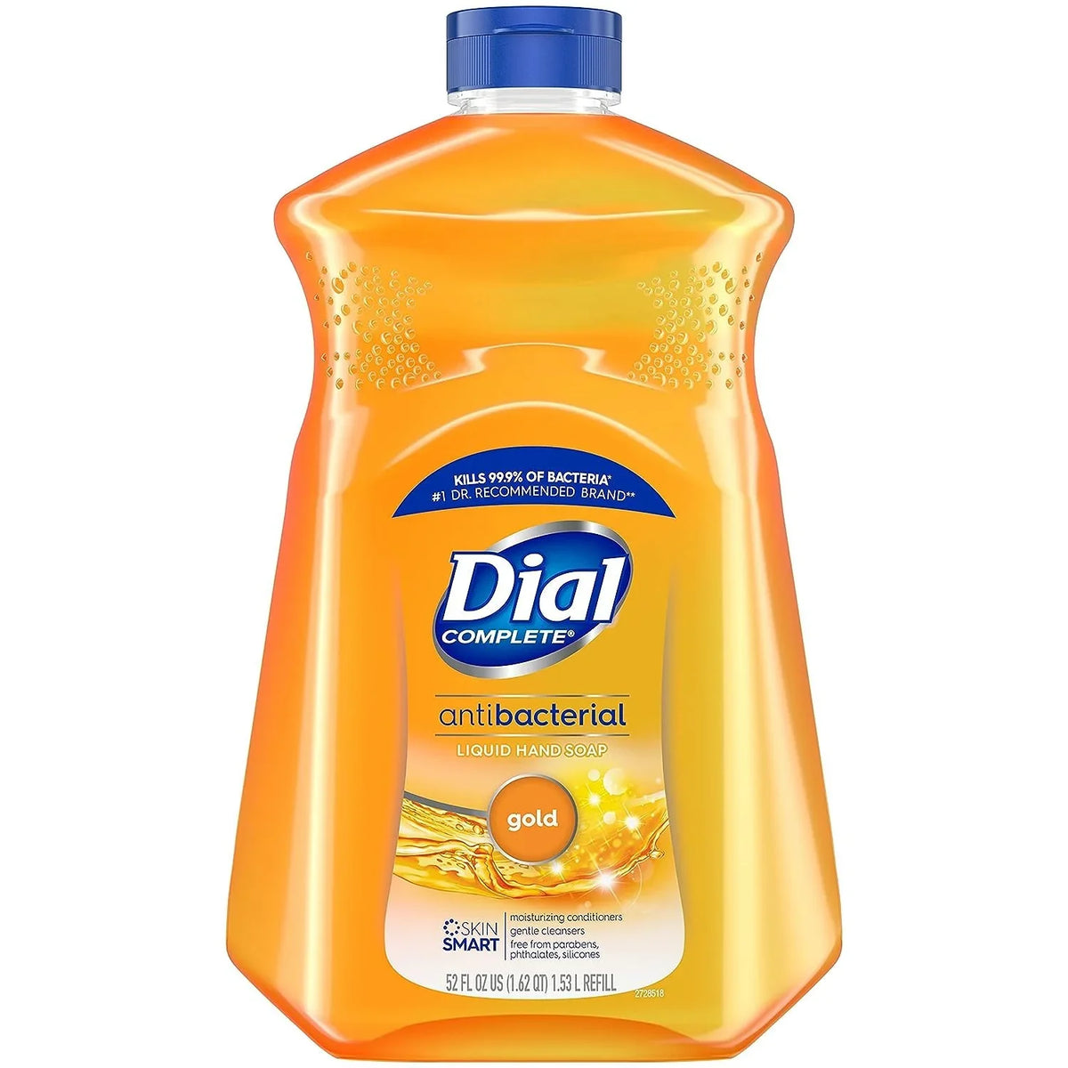 Dial Complete Antibacterial Liquid Hand Sizeoap Refill, Gold, 52 fl Oz Pack of 3
