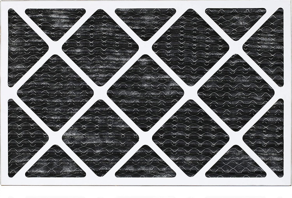 Filterbuy 24x30x1 MERV 8 Odor Eliminator Pleated HVAC AC Furnace Air Filters with Activated Carbon (12-Pack)