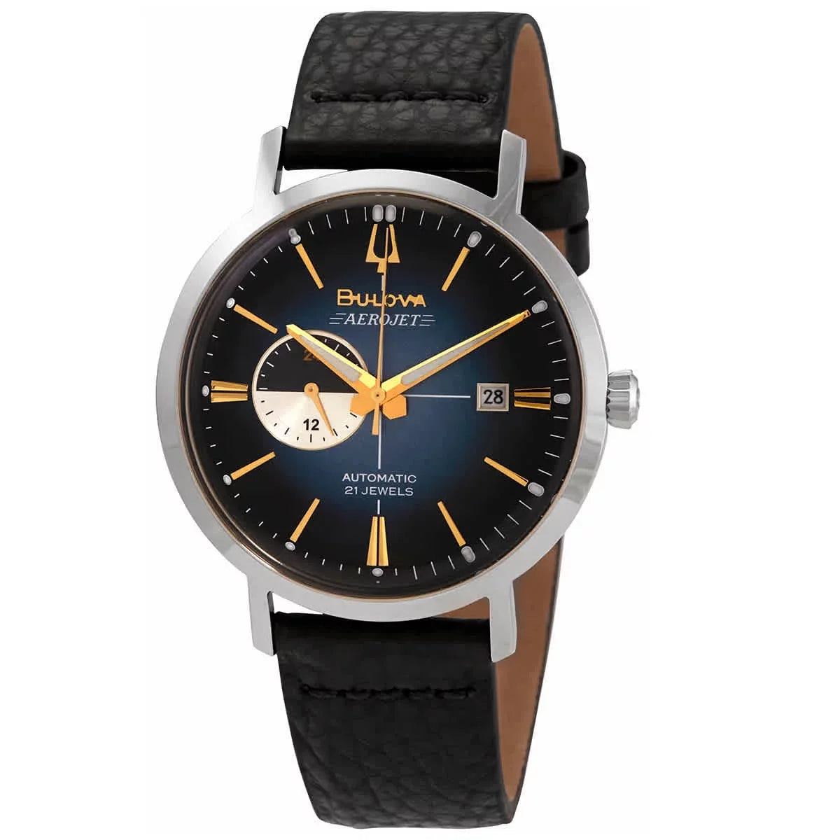 Bulova Aerojet Chronograph Automatic Blue Sizeunray Dial  Men's Watch 96B374