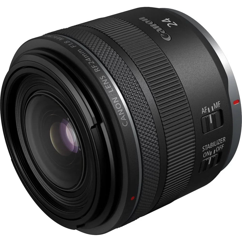 Canon RF 24mm f/1.8 Macro ISize SizeTM Lens (5668C002) + Filter Kit + Cap Keeper + Cleaning Kit