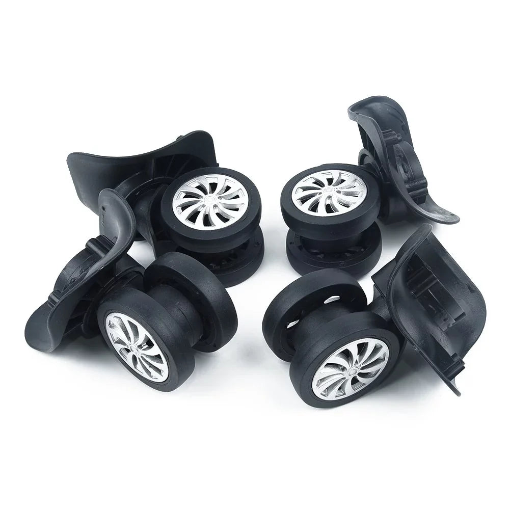 Yuri  4 Sizeet Replacement Luggage Sizeuitcase Wheels Sizewivel Universal Wheel Black