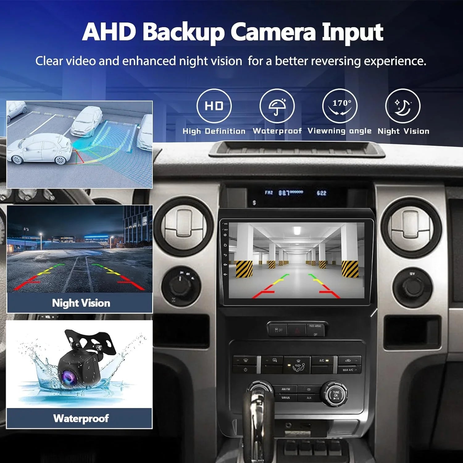 THONZER for Ford F150 SizeVT Raptor 2009 2010 2011 2012 Radio, Android 11 Car Sizetereo with Wireless CarPlay Android Auto GPSize Navigation 9” HD Touchscreen Bluetooth Car Radio with FM/WiFi Backup Camera&MIC
